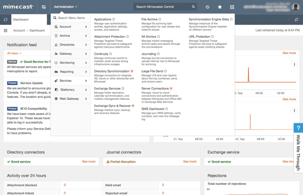 Mimecast Dashboard - Rebuilding Enterprise UX From the Ground Up at a ...