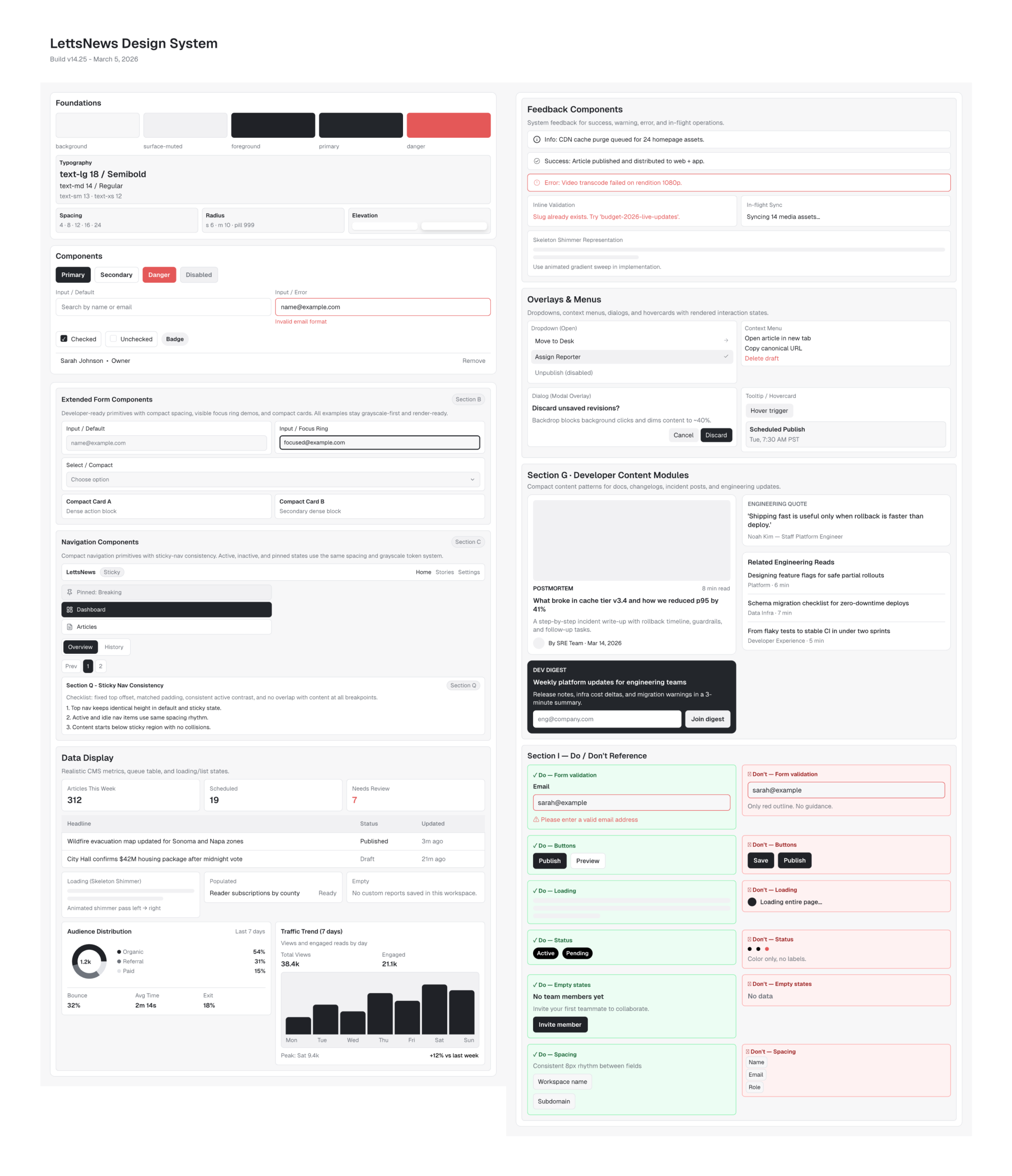 LettsNews Design System