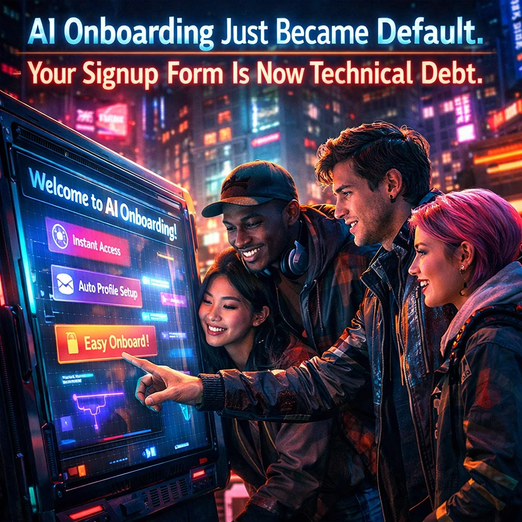 AI Onboarding Just Became Default. Your Signup Form Is Now Technical Debt.