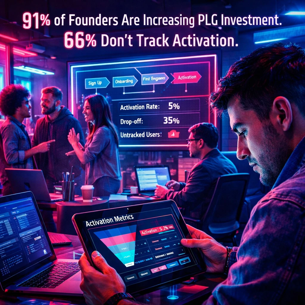 91% of Founders Are Increasing PLG Investment. 66% Don't Track Activation.