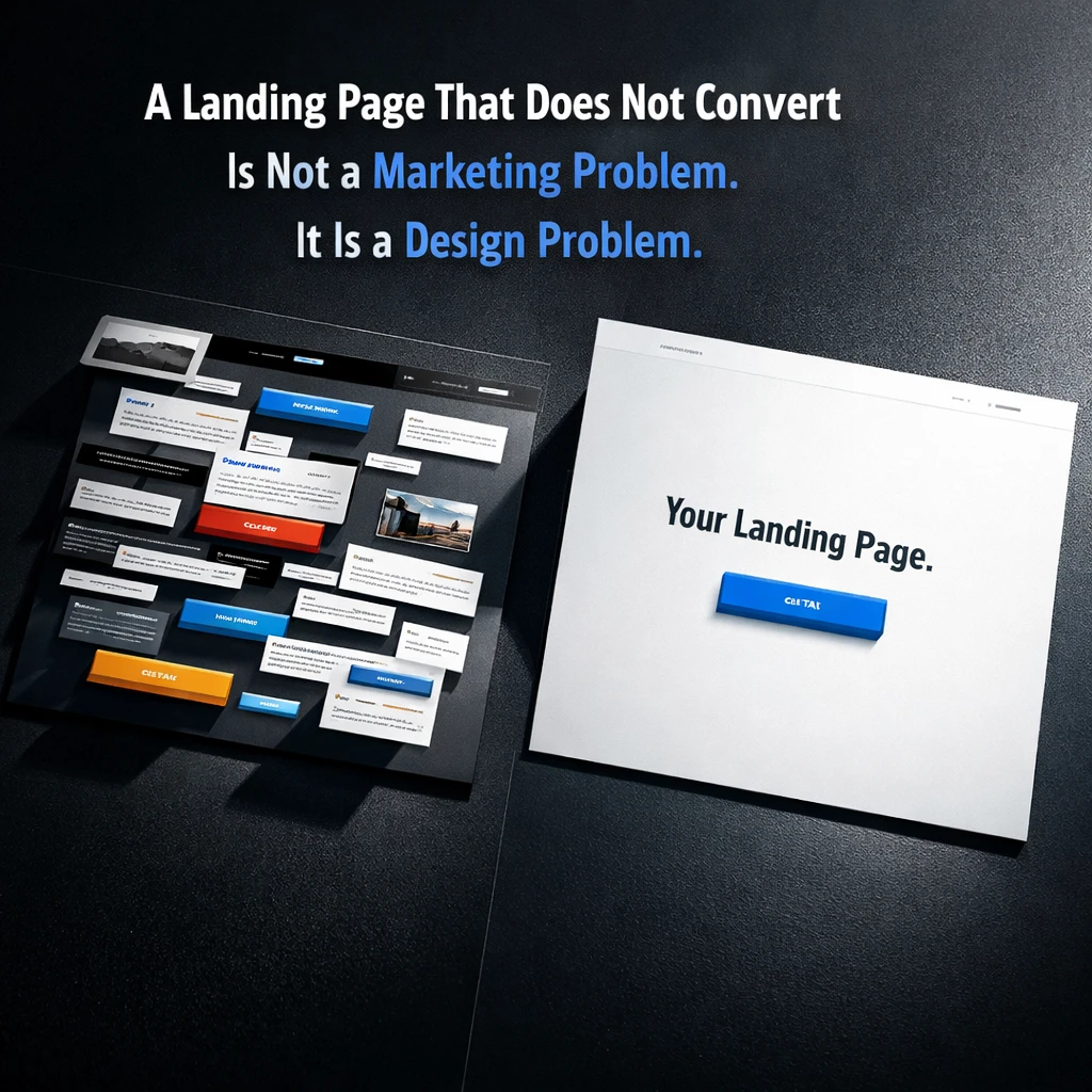 A Landing Page That Does Not Convert Is Not a Marketing Problem. It Is a Design Problem.