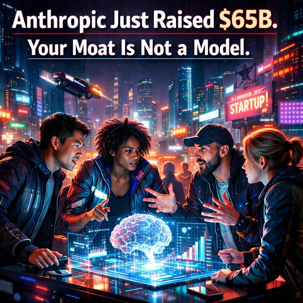 Anthropic Just Raised $65B. Your Moat Is Not a Model.