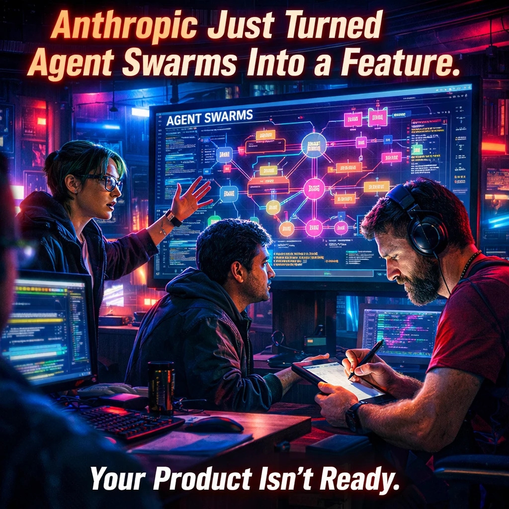 Anthropic Just Turned Agent Swarms Into a Feature. Your Product Isn't Ready.