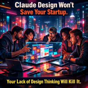 Claude Design Won't Save Your Startup. Your Lack of Design Thinking Will Kill It.