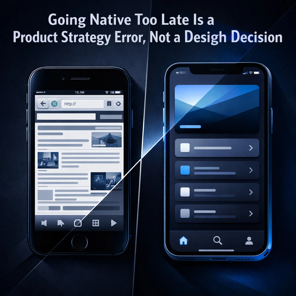 Going Native Too Late Is a Product Strategy Error, Not a Design Decision