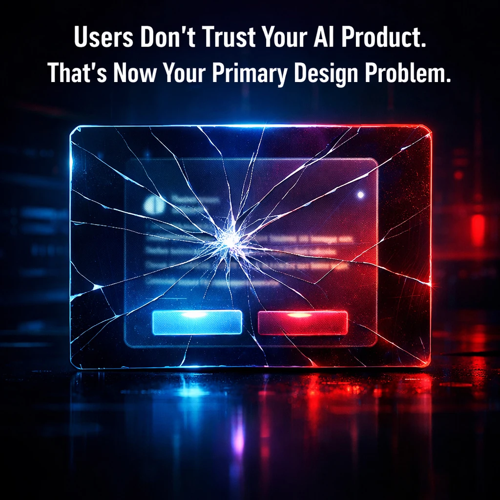 Users Don’t Trust Your AI Product. That’s Now Your Primary Design Problem.