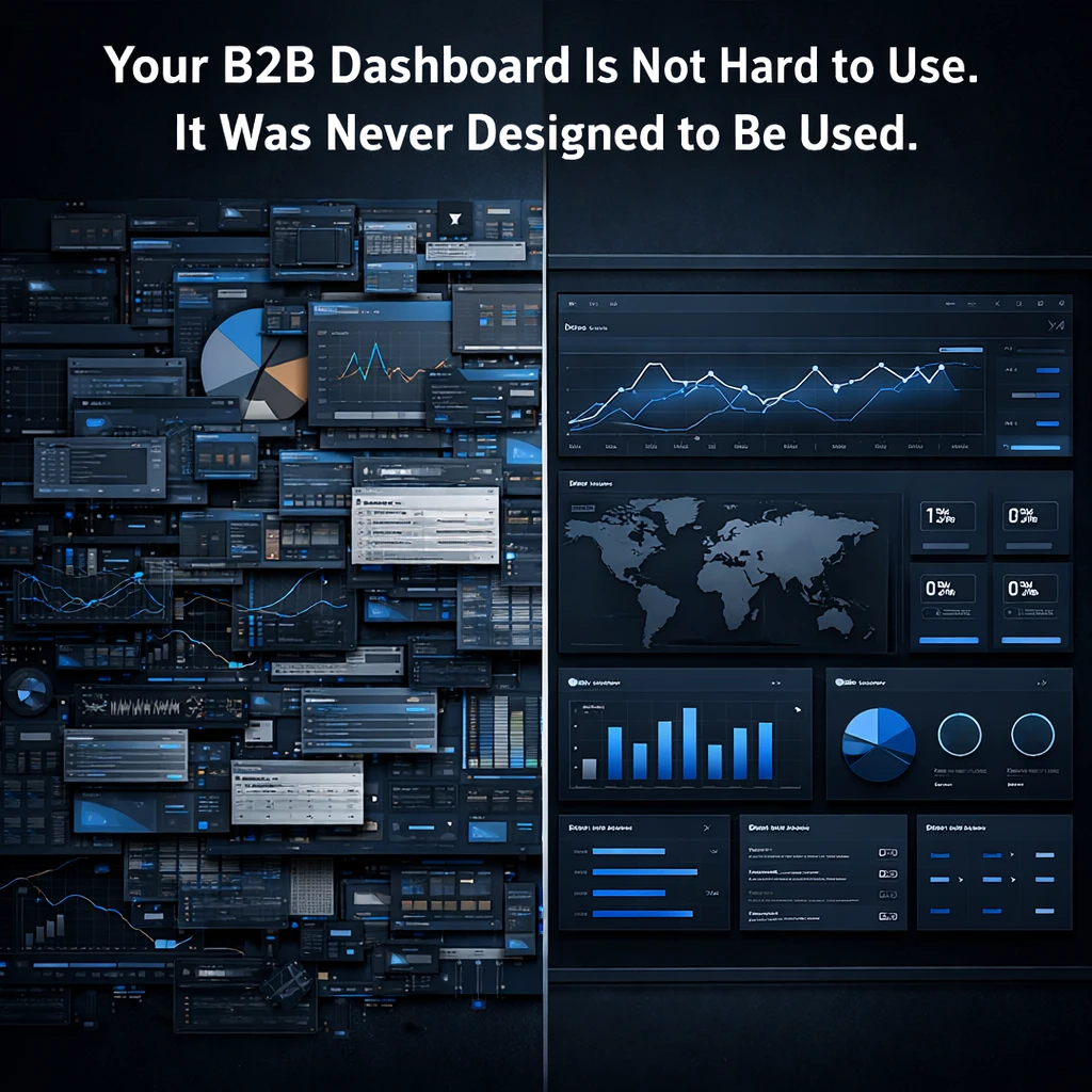 Your B2B Dashboard Is Not Hard to Use. It Was Never Designed to Be Used.