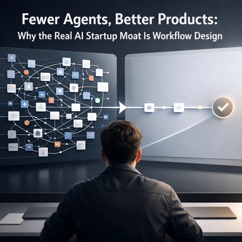 Fewer Agents, Better Products: Why the Real AI Startup Moat Is Workflow Design