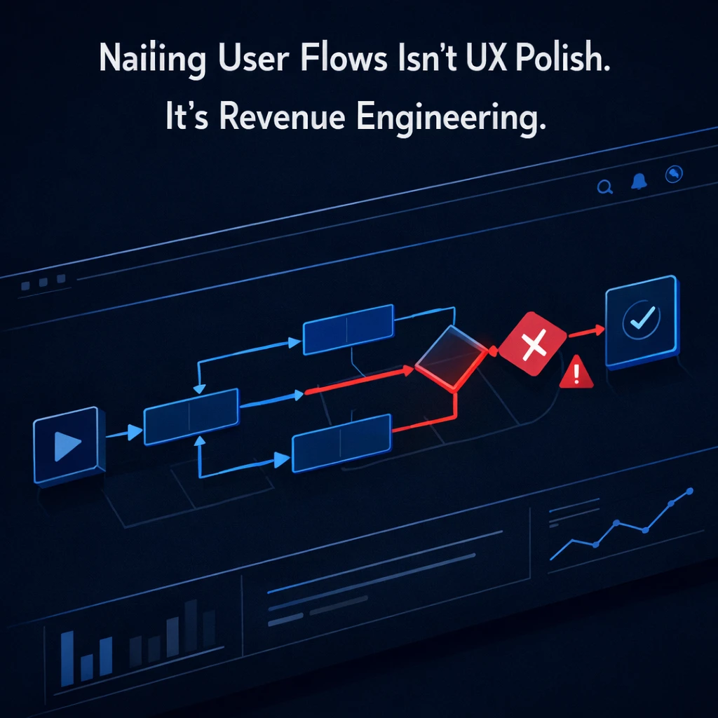 Nailing User Flows Isn't UX Polish. It's Revenue Engineering.