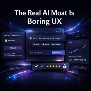 The Real AI Moat Is Boring UX