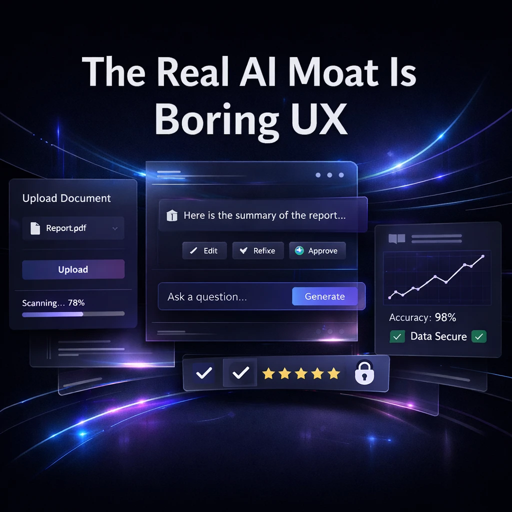 The Real AI Moat Is Boring UX